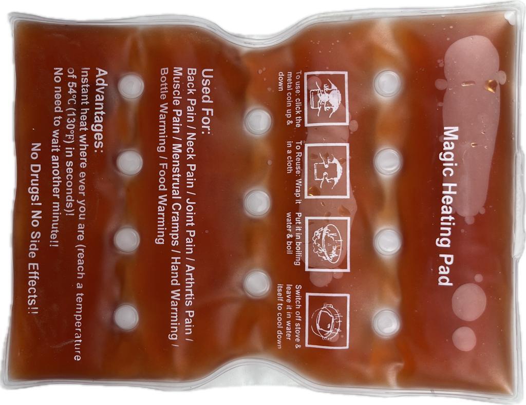 Rahat Instant Heating Pad - Non-toxic Liquid, 4x5 Inches, Blue/green/yellow | Reusable Hot Pad For Outdoor Physiotherapy And Pain Management