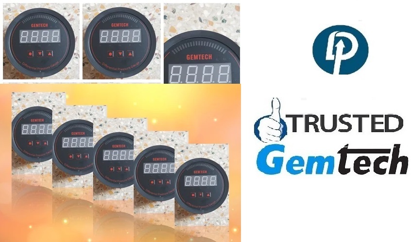 Gemtech Series 3000 Digital Pressure Gauge Range 0 To 6 Mm Wc- Hathua - Accuracy: A 1%fs