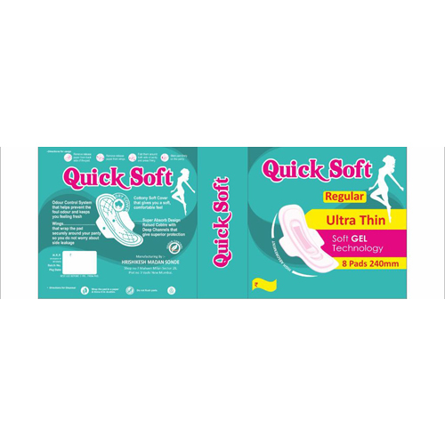 Regular Quick Soft Ultra Thin Sanitary Pad Age Group: Adults