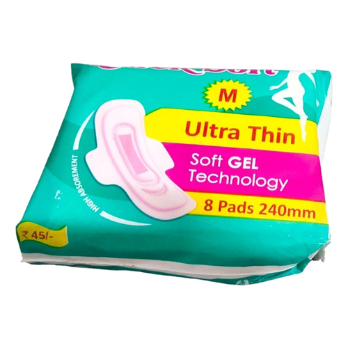 8 Pads Medum Quick Soft Ultra Thin Sanitary Pad Age Group: Adults