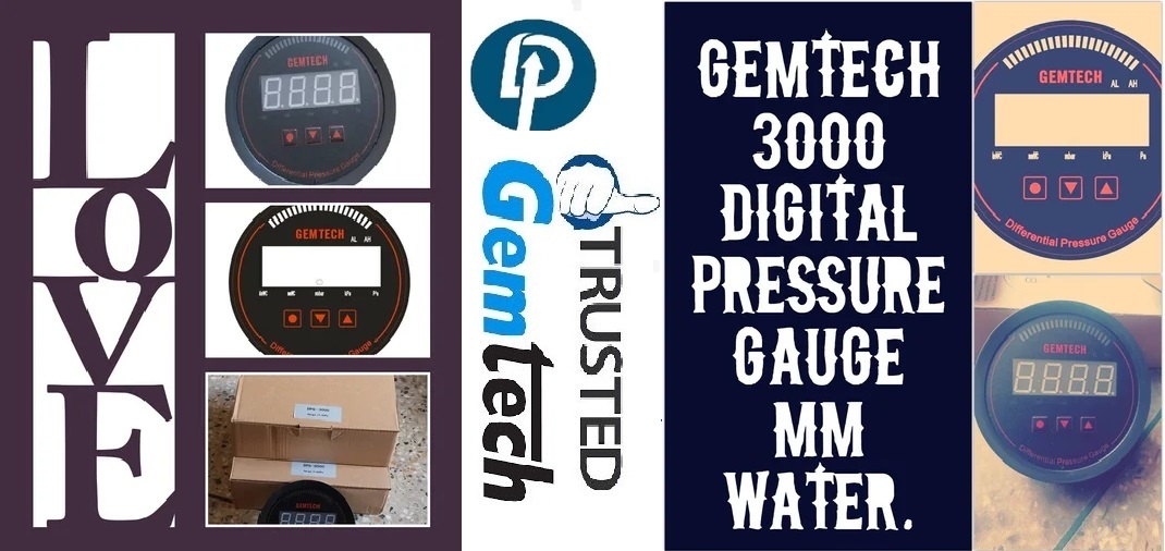 Gemtech Series 3000 Digital Pressure Gauge Range 0 To 1000 Mm Wc Balurghat City