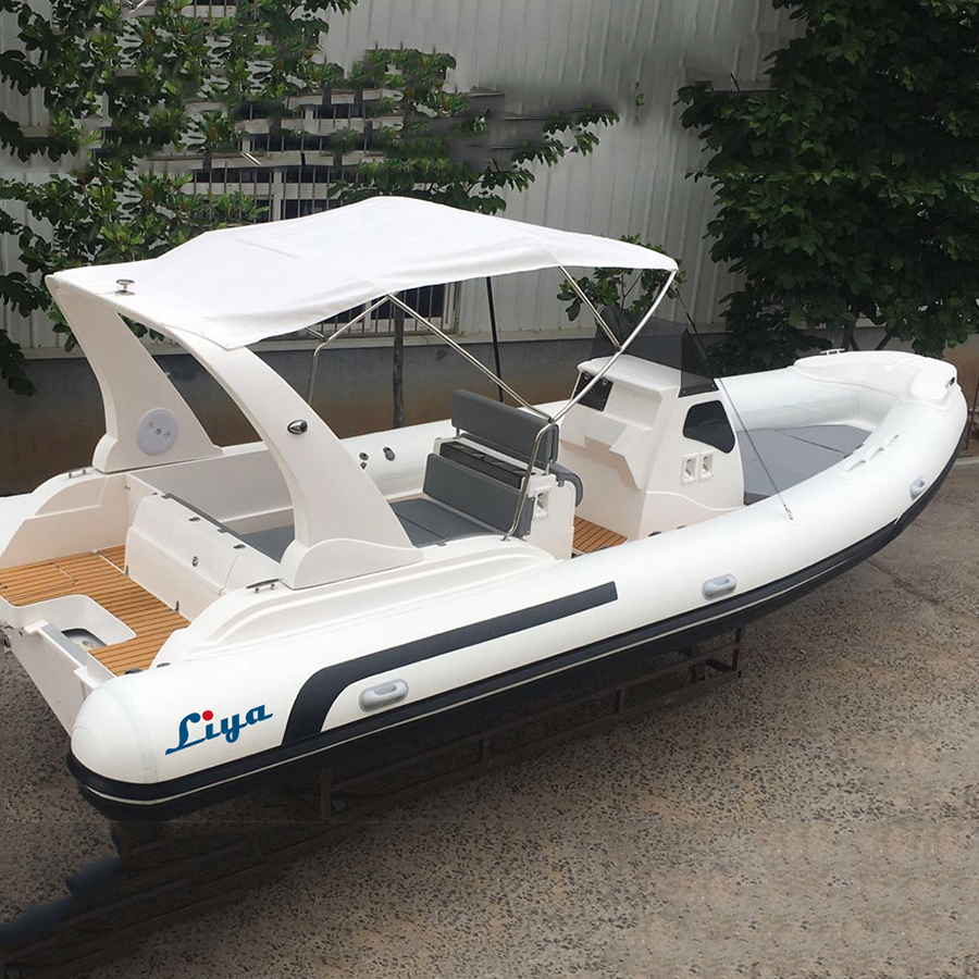 Liya Rigid Inflatable Speed Boat - 7.5m Length, Pvc Or Orca Hypalon Material | 16-person Capacity, 1800kg Max Load, Outboard Engine Type, Ideal For Fishing And Leisure