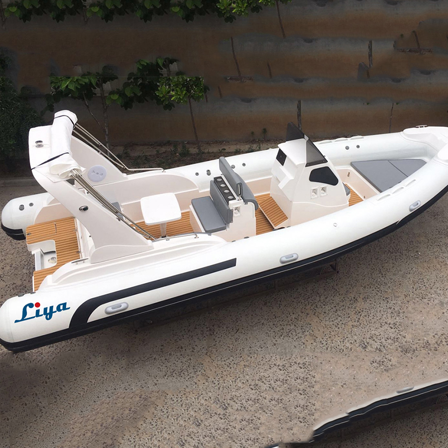 Liya Rigid Inflatable Speed Boat - 7.5m Length, Pvc Or Orca Hypalon Material | 16-person Capacity, 1800kg Max Load, Outboard Engine Type, Ideal For Fishing And Leisure