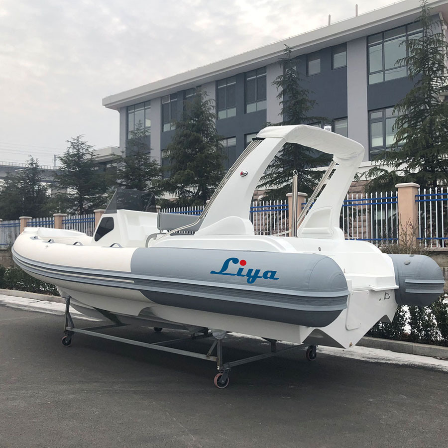 Liya Rigid Inflatable Speed Boat - 7.5m Length, Pvc Or Orca Hypalon Material | 16-person Capacity, 1800kg Max Load, Outboard Engine Type, Ideal For Fishing And Leisure