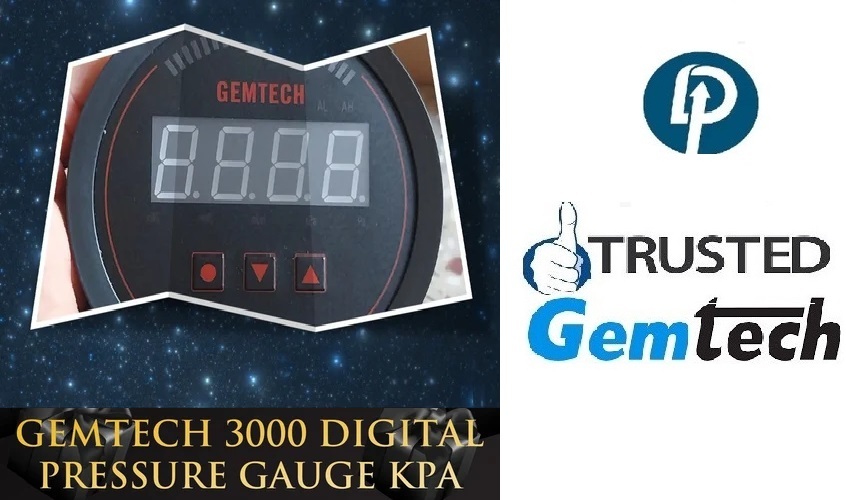 Gemtech Series 3000 Digital Pressure Gauge Range 0 To 75 Mm Wc By Pratapgarh U.p.72 - Accuracy: A 1%fs