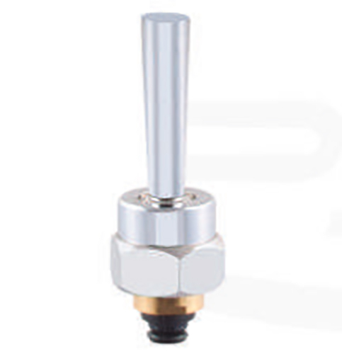 7028 Jaquar Type Open Flush Valve Handle - Brass Material, Round Shape, Golden Finish | Elegant Design, Durable Functionality