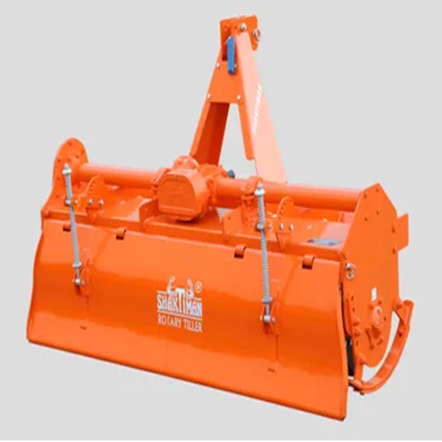 Shakthiman 36 Blade Rotovator - Metal, 1452x838x1095 Mm, Orange | Agile, Fuel Efficient, Side Chain Drive, Variable Speeds