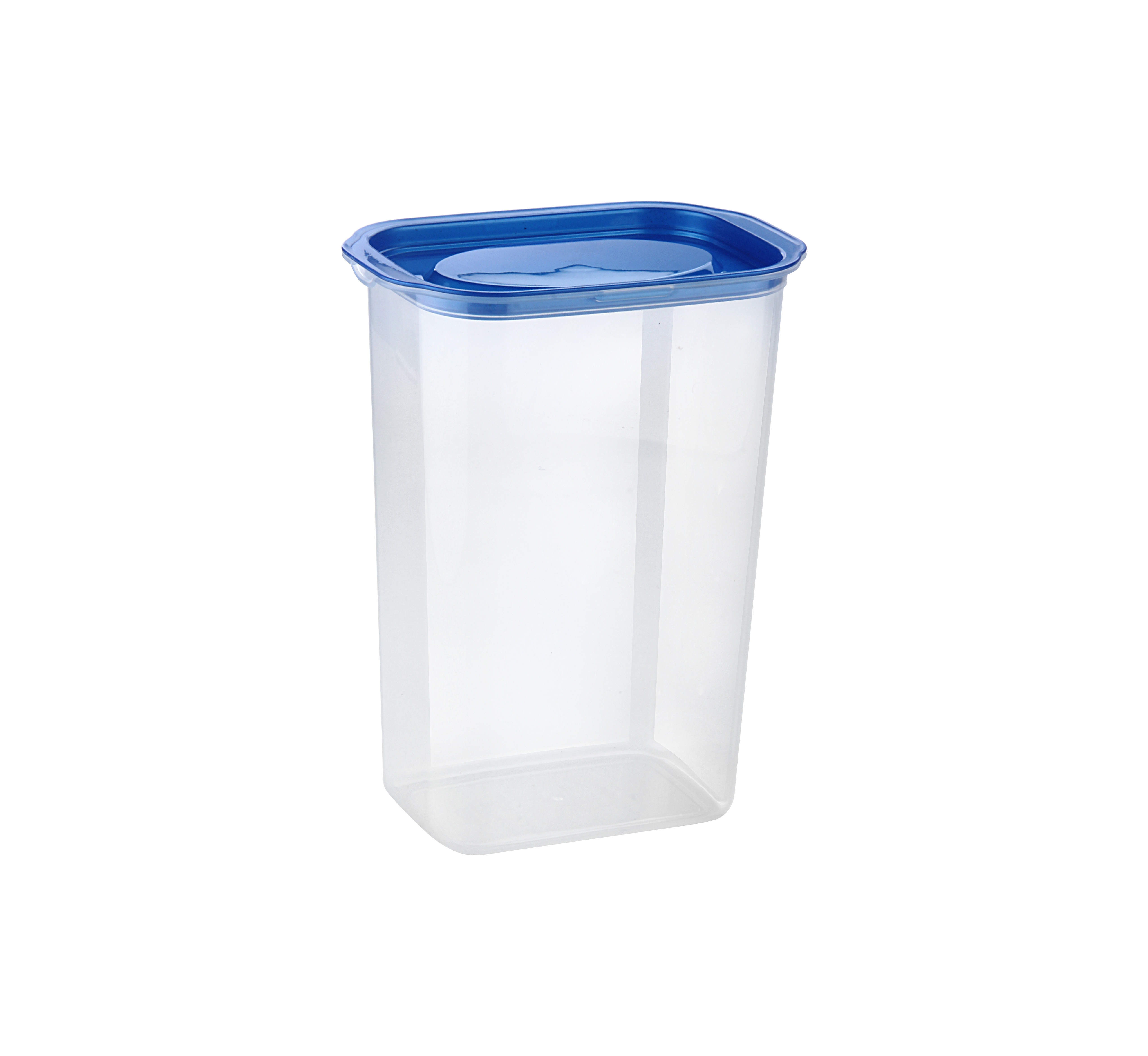 Plastic Cereal Storage Container - Food-grade Plastic, 165 X 112 X 220 Mm, Clear Bottom & Opaque Lid, Bpa Free & Reusable For Space-saving Storage