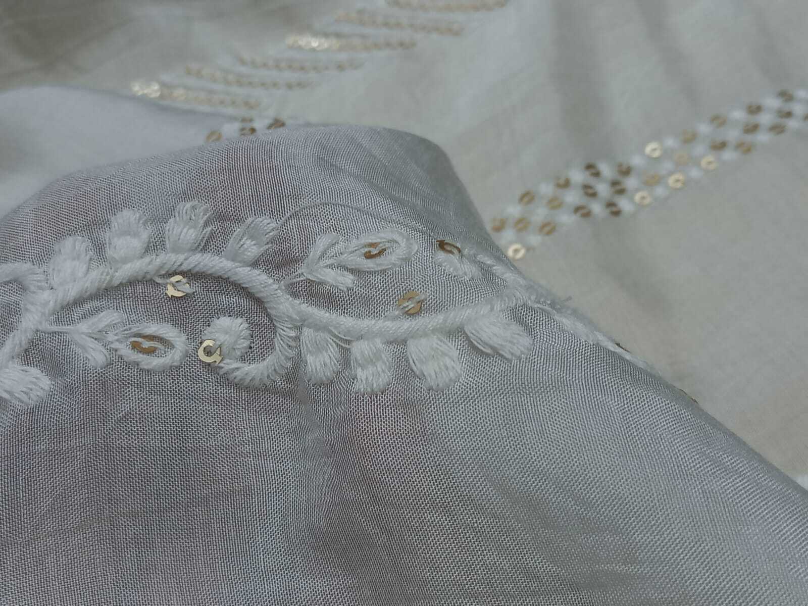 Best Cotton Embroidery Fabric For Premium Women Clothes - Pattern: Plain