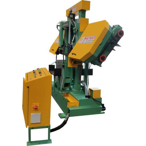 Bdc-1500 M Semi Automatic Double Column Band Saw Machine - Color: Green