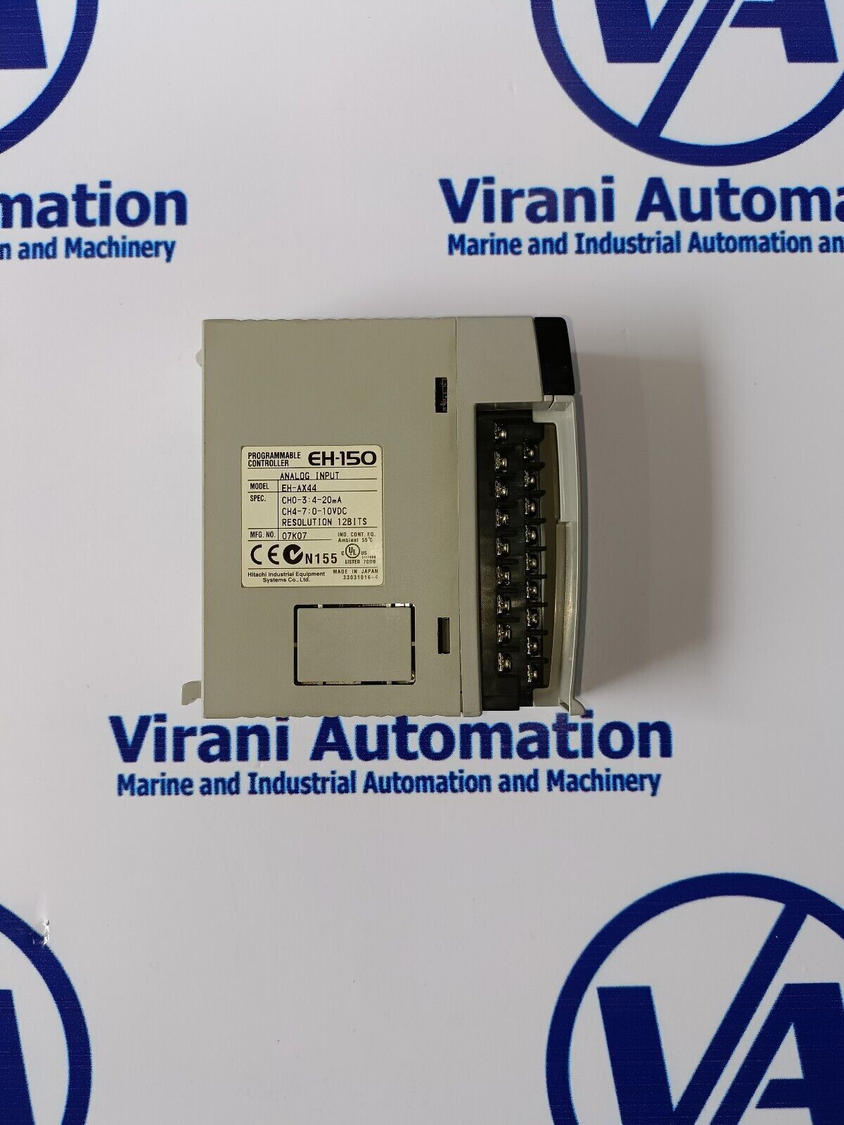 Hitachi Eh-ax44 Programmable Controller Analog Input N-155 Plc