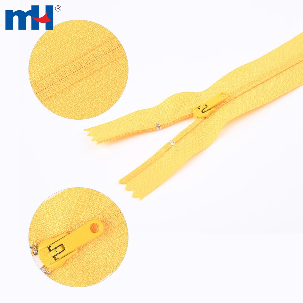 Reverse Coil Zipper Nylon Zipper No. 3 Close End Zipper Wholesale Made By Order No Stock