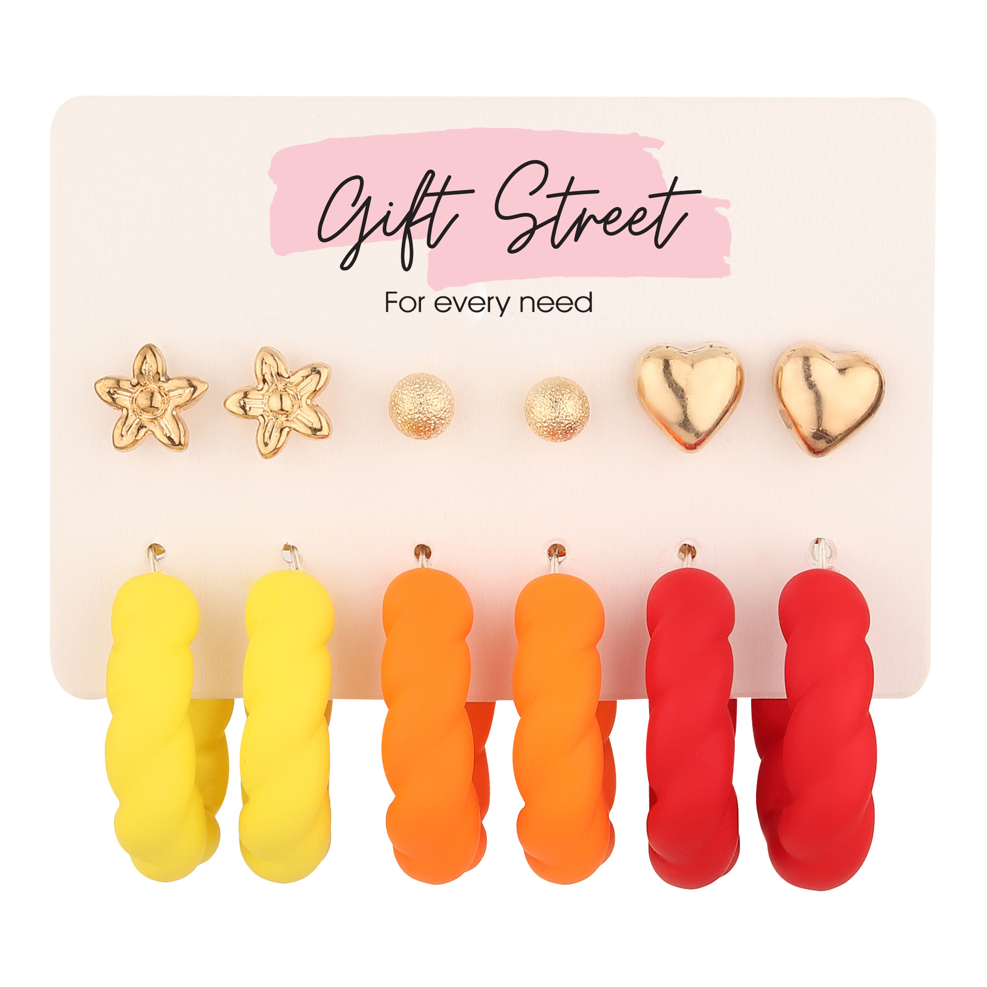 Statement Hoops Earrings - Resin, 50 Mm Diameter, Red Color | Bold Statement, Dramatic Impact, Eye-catching, Glamorous Look, Hinge Fastening