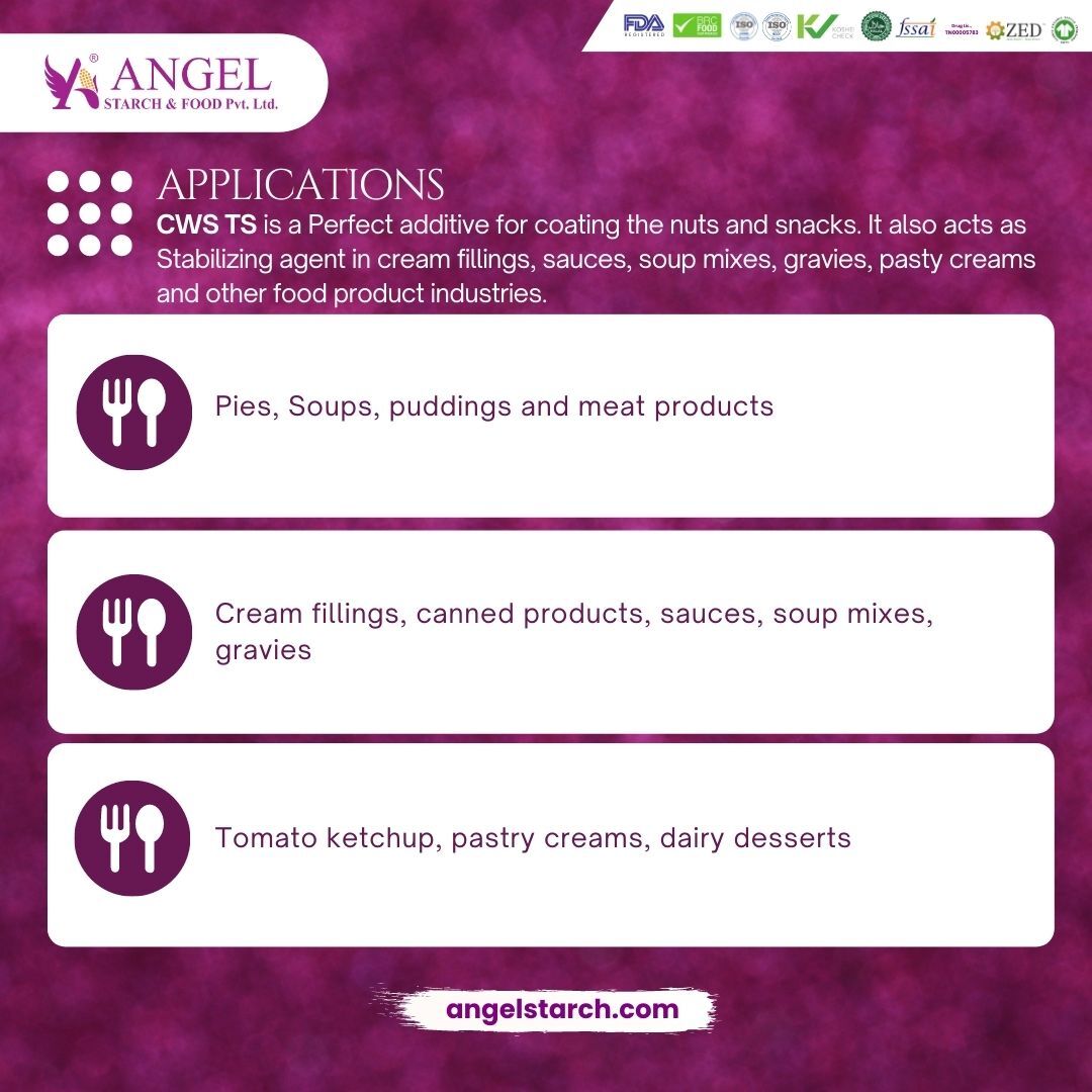 Clean Label Starch Cold Water Soluble Tapioca Starch (Pregel Starch) For Cream Fillings