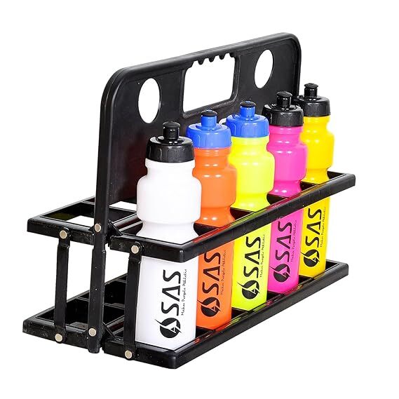 Sas Sports Water Bottles With Carrier - Color: Black