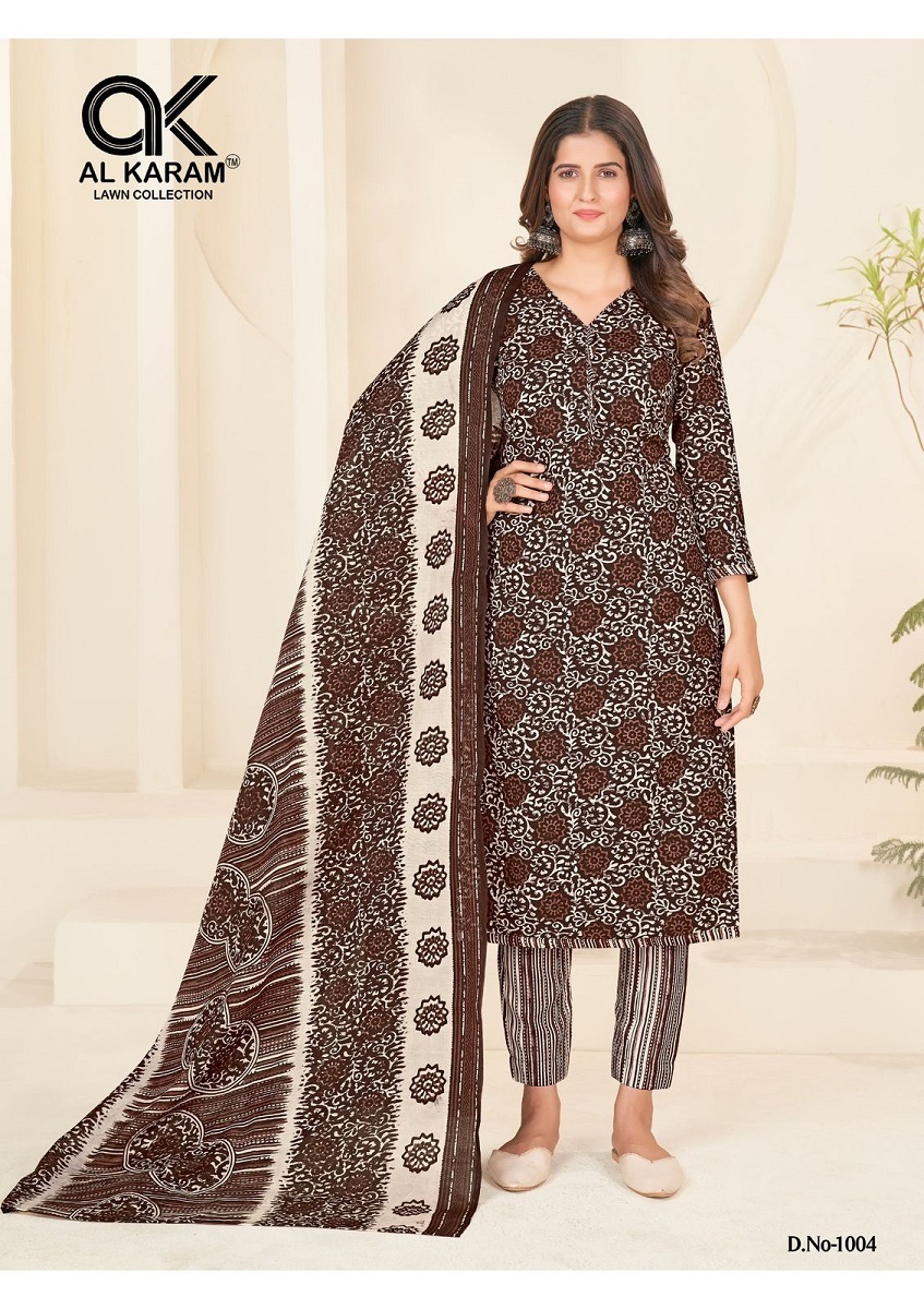 Al Karam Jaipuri Queen Dress Material