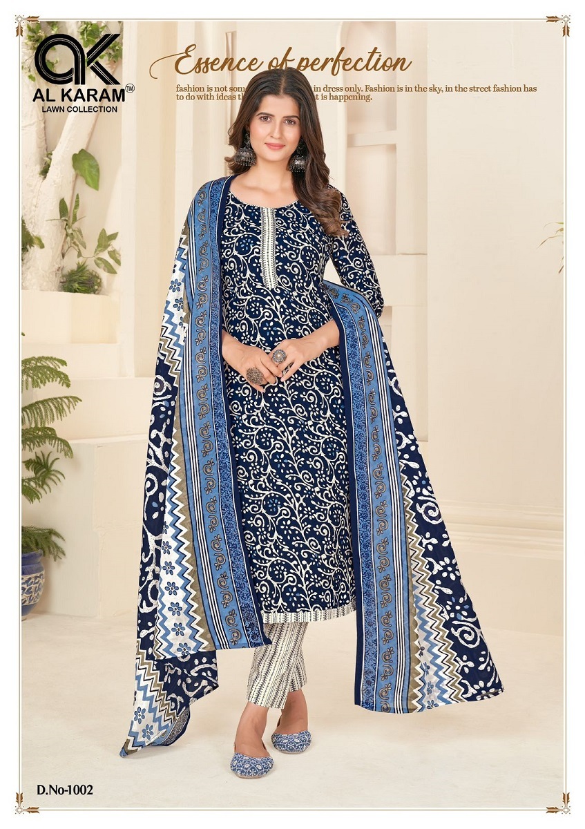 Al Karam Jaipuri Queen Dress Material