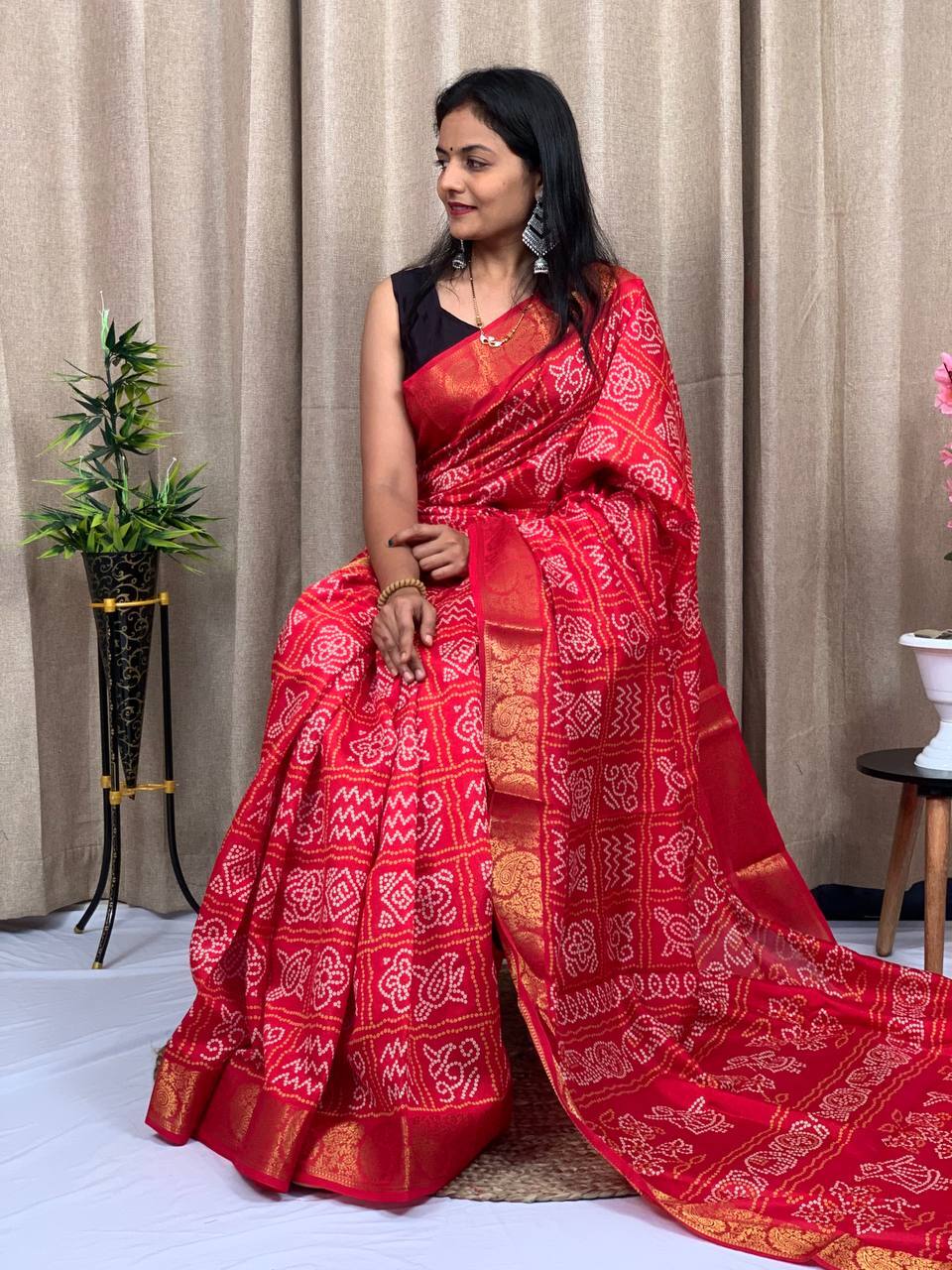 Tussar Silk Saree - Luxurious Natural Fiber, Elegant Draping, Vibrant Color Palette, Handcrafted Design