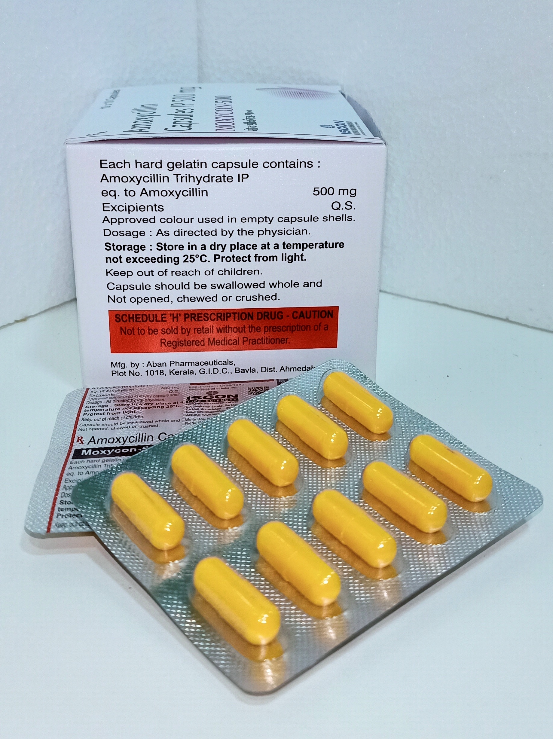 Amoxycillin - 500 Mg Capsules | Dosage As Per Doctor's Advice, General Medicine, Store In Cool And Dry Place