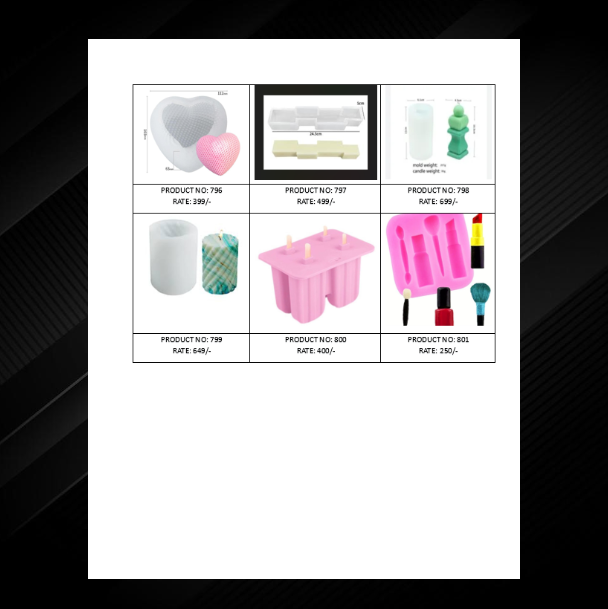 Can Shape Candle Moulds (Twisted) - High-quality Silicone, Flexible & Non-stick Surface | Ideal For Epoxy Resin, Soap, Candle, Bath Bombs & More