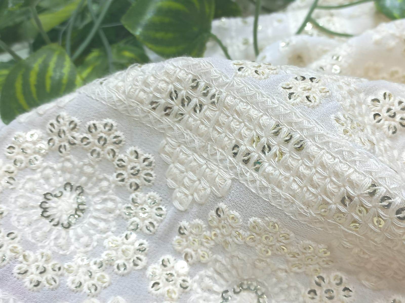 Heavy Daman Embroidery Fabric