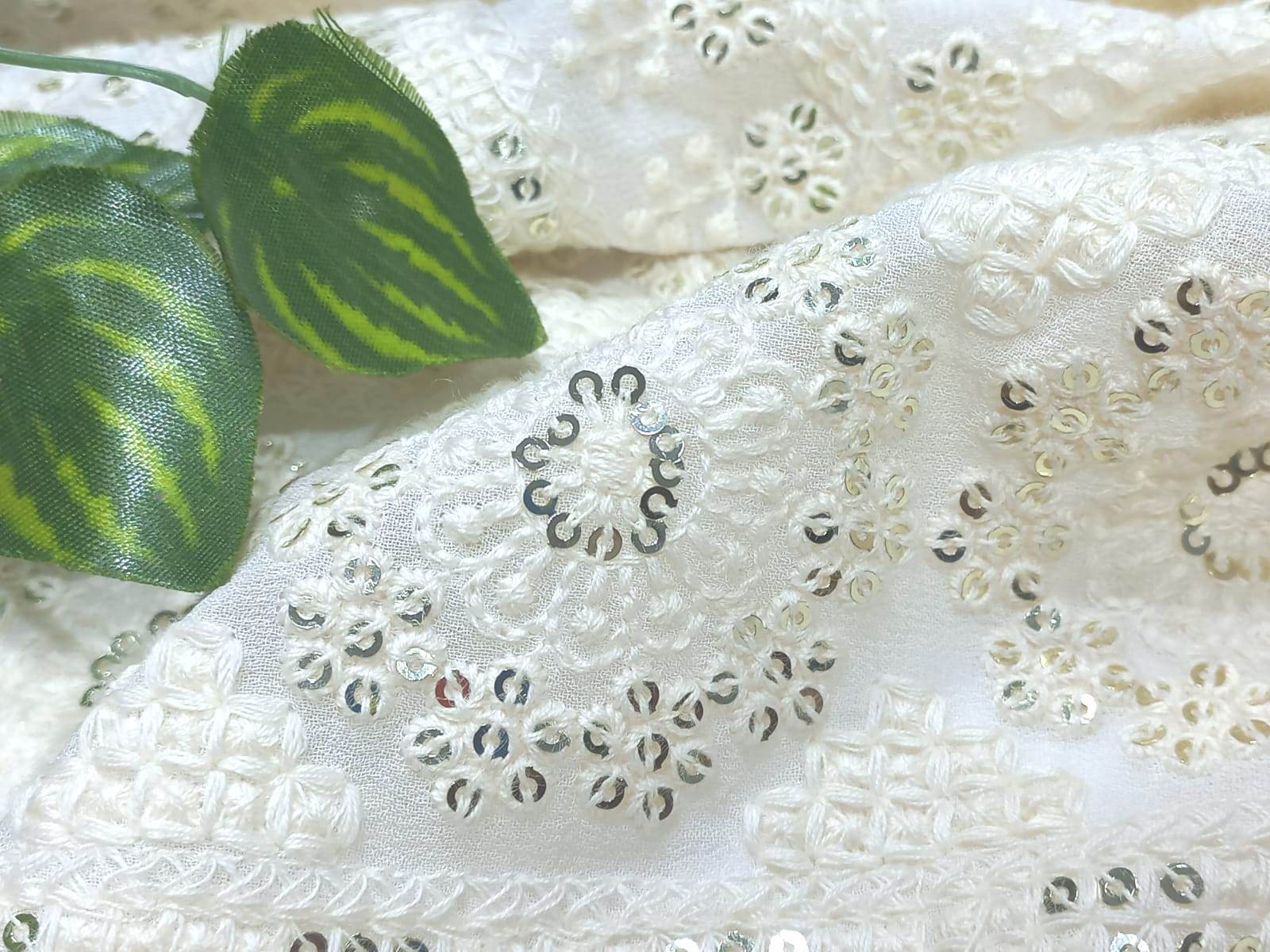 Heavy Daman Embroidery Fabric