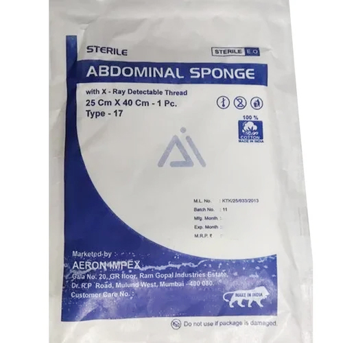 Sterile Abdominal Sponge By Aeron Impex