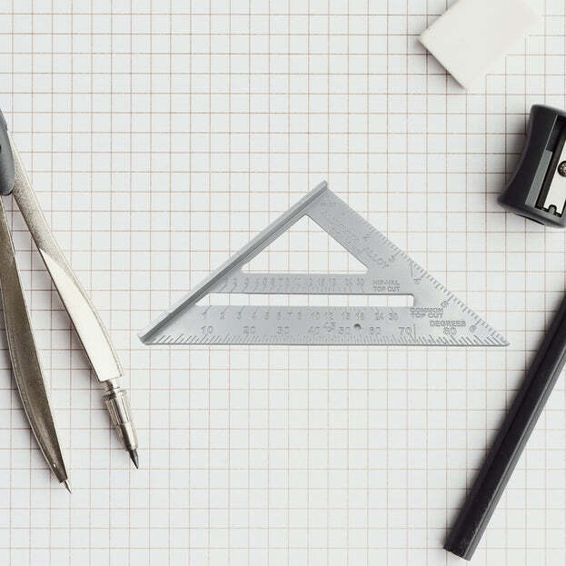 Double Side Scale Triangle Measurement Hand Tool 45 Degree Triangle Ruler (1559)