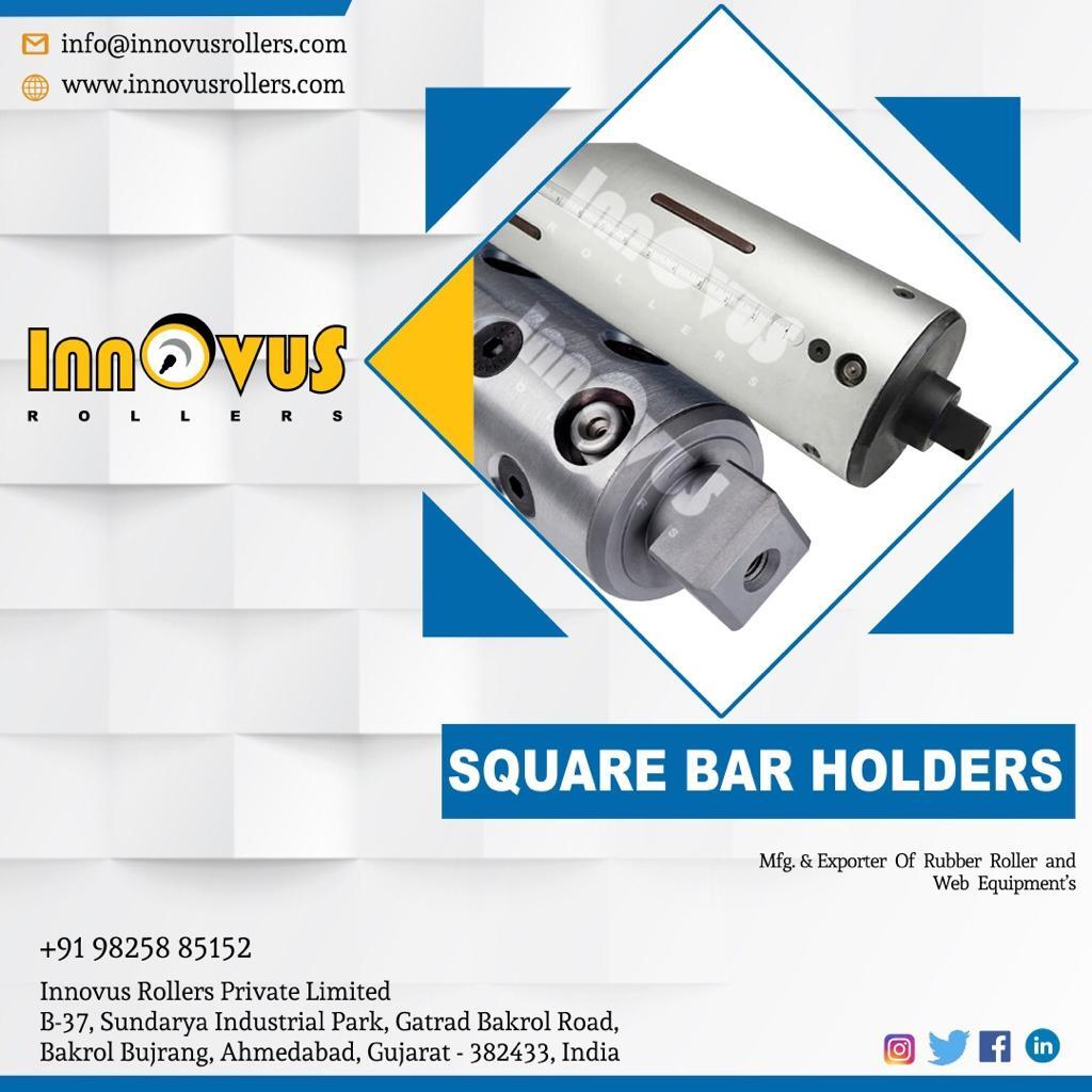 Silver Square Bar Holders Shaft