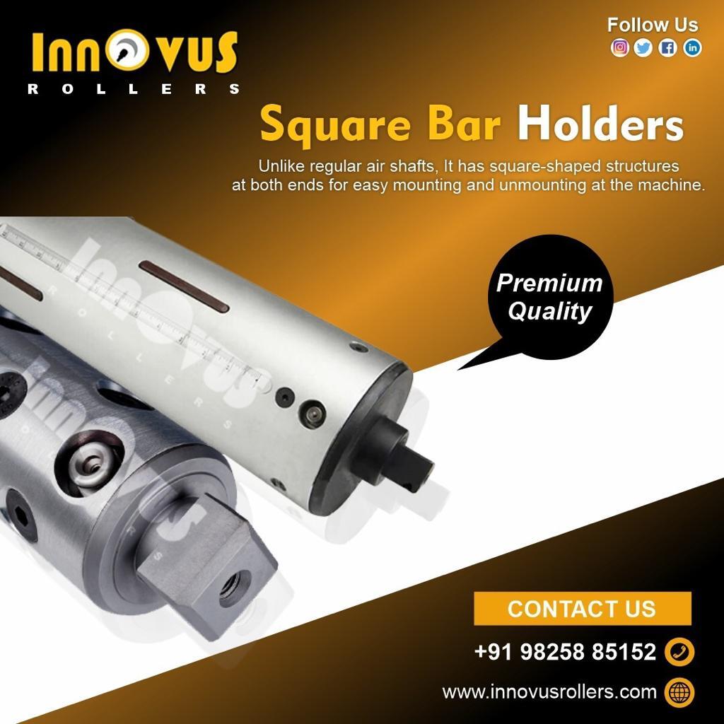 Silver Square Bar Holders Shaft