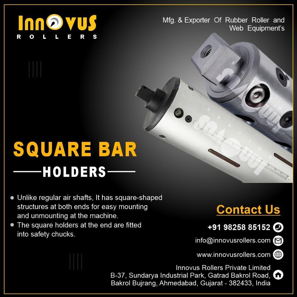 Silver Square Bar Holders Shaft
