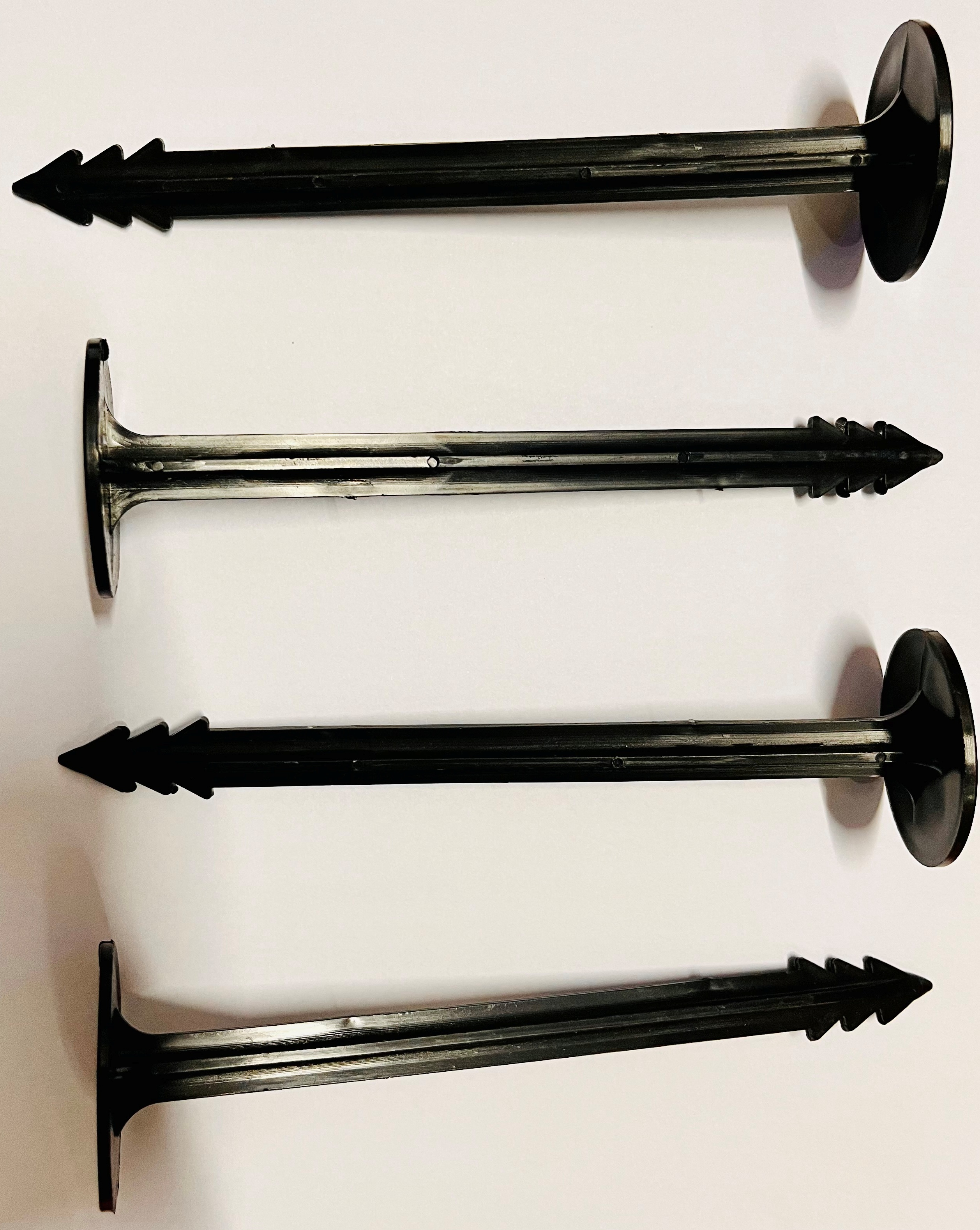 Weed Mat Nails - Virgin Plastic, 6.75 Inch Length | Durable Design For Reliable Weed Control Mat Fitting