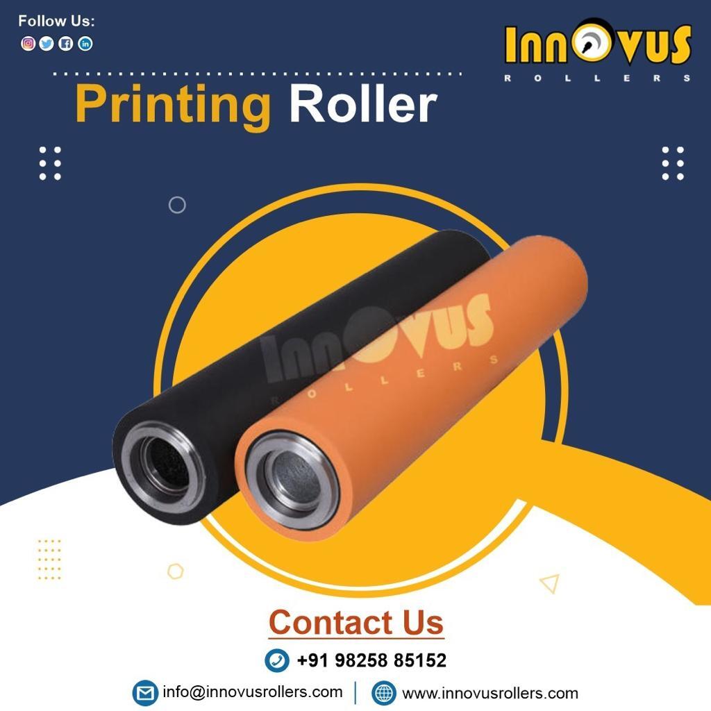 Printing Rubber Roller - Silicone Material, Customized Size | Durable, Easy To Install, High Speed For Flexo Graphic Printing