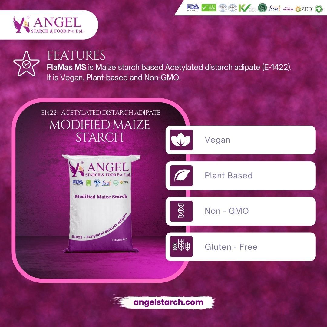 Modified Starch E1422 Acetylated Distarchmodified Starch E1422 Acetylated Distarch Adipate Maize Starch For Canned Foods Adipate Tapioca Starch For Candies
