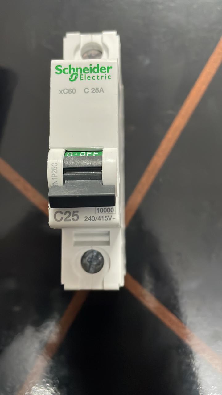 Schneider Mcb - Three Phase - White Color | Enhanced Safety Features For Reliable Electrical Distribution