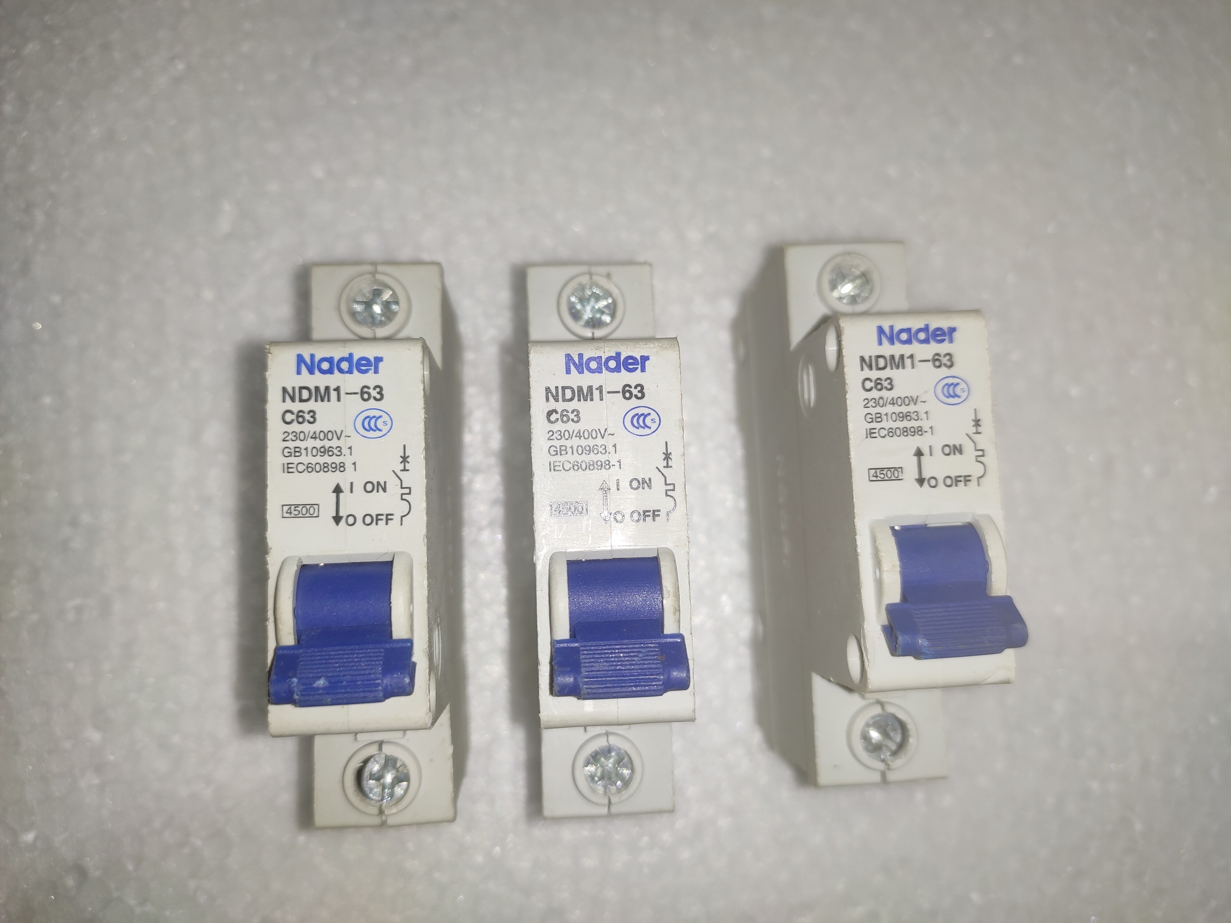 Schneider Mcb - Three Phase - White Color | Enhanced Safety Features For Reliable Electrical Distribution