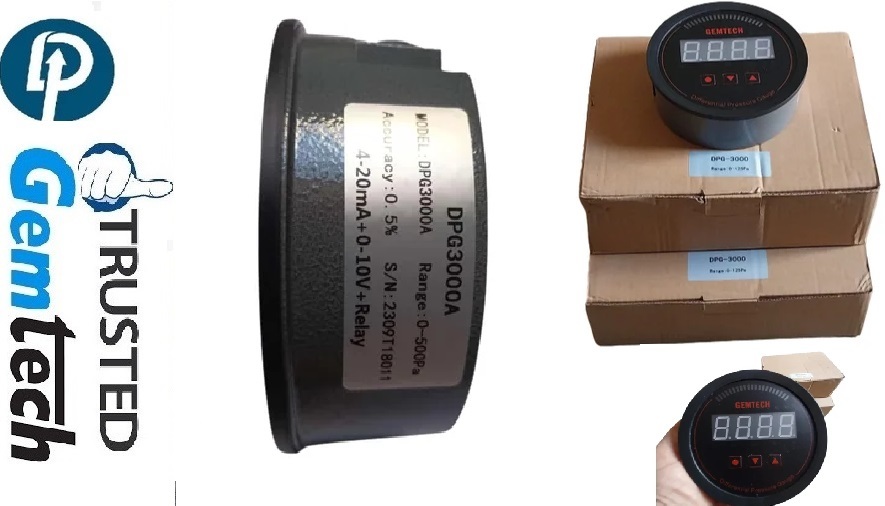 Gemtech Series 3000 Digital Pressure Gauge Range 0 To 2.000 Kpa In Siliguri Darjeeling. - Accuracy: A 1%fs