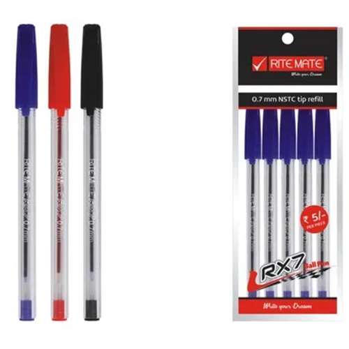 Rite Mate Rx7 Clear Ball Pen