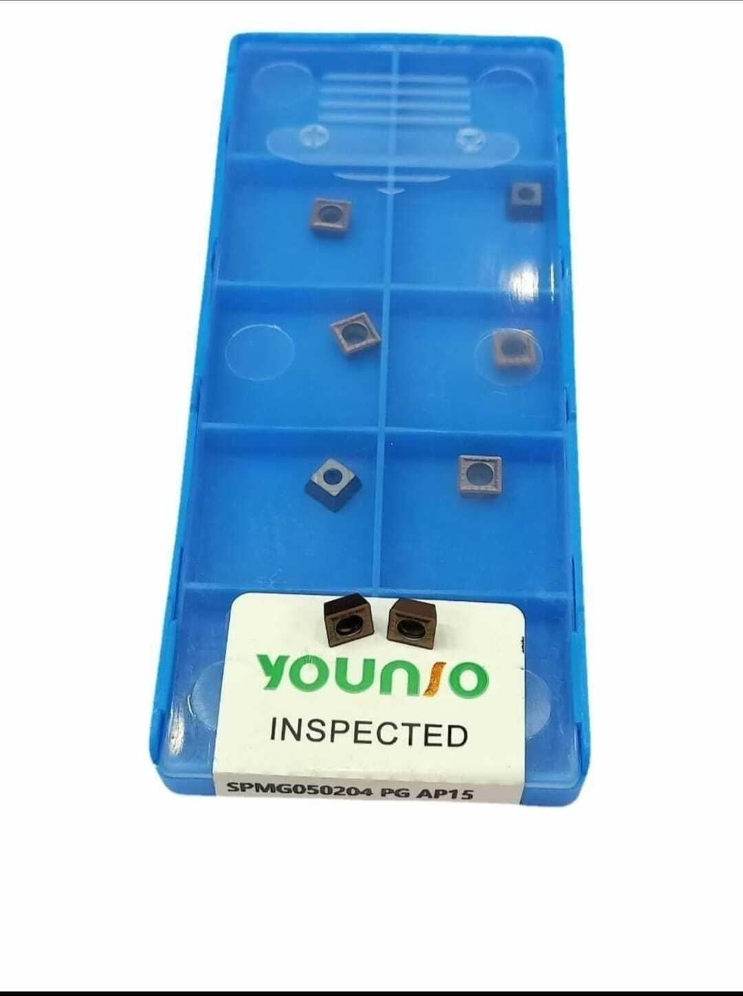 Spmg 06 Inserts - Cemented Carbide | High Performance, Black, Sharp, Ideal For Cnc Machines And Embedding Designs On Heat Pipes