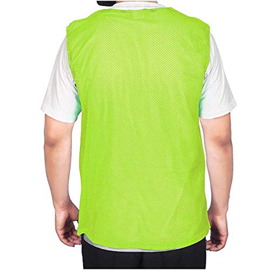 Sas Sports Training Bibs - Premium Quality Polyester Mesh, Set Of 6 Lightweight F. Green Soccer Vests | Breathable, Dustproof, Waterproof, Perfect For Scrimmage