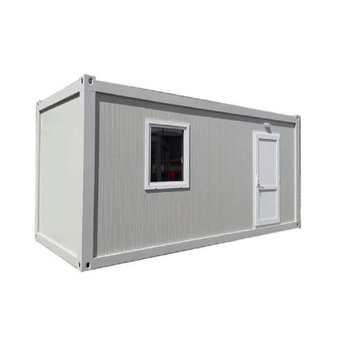 Steel Portable Office Container - 20mm Wall Thickness, Steel Roof, White Color | Versatile Use As House