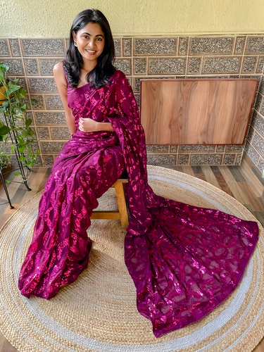 फैंसी सिक्वेंस साड़ी