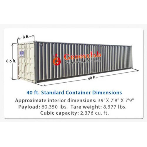 Steel Storage Container Internal Dimension: Customized