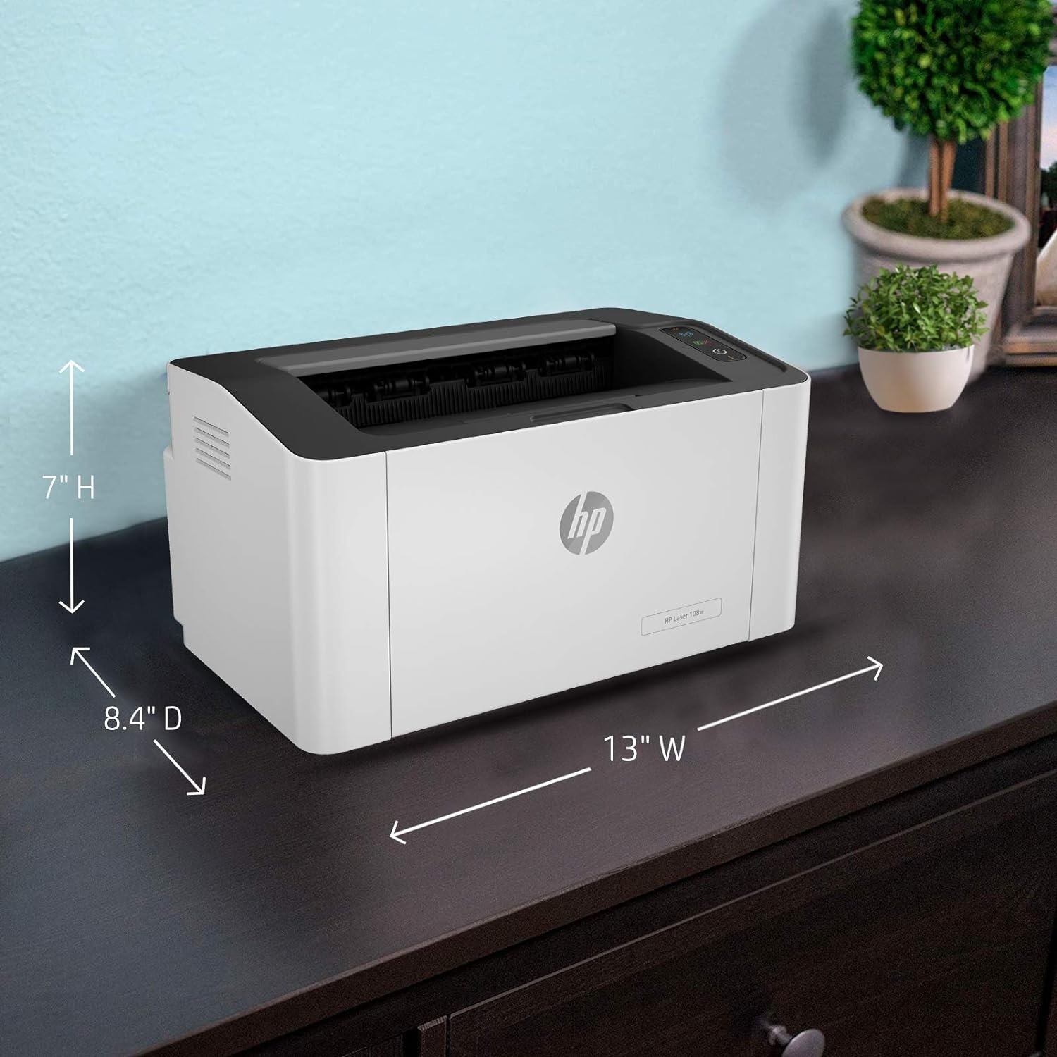 Hp Laserjet P1108 - Monochrome Laser Printer, 18 Ppm Print Speed | Ideal For Home & Small Office, 1500 Page Yield, Manual Duplex Printing