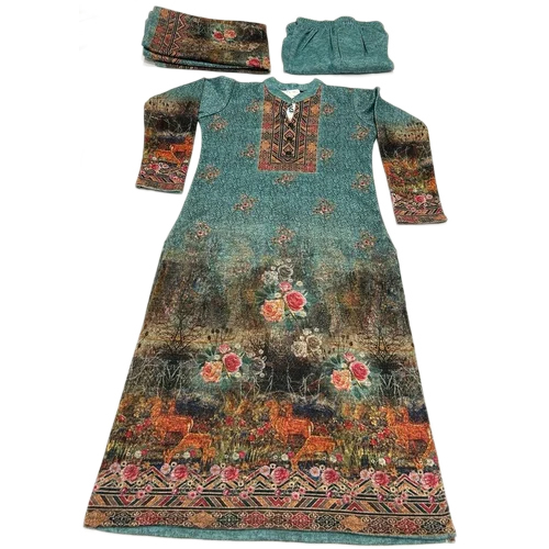 chinese dress ladies Buy Bitra Unstitched Pink Pashmina Woolen Winter Salwar Suit Dress Material  for Women at Amazon.in main image 1
