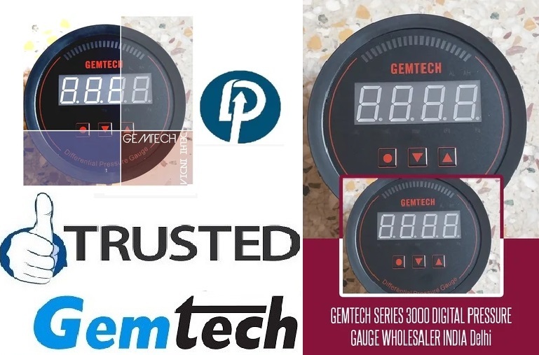 Gemtech Series 3000 Digital Pressure Gauge- Range 0 To 3.000 Kpa In West Bengal