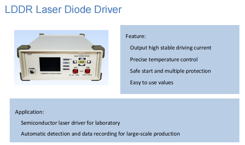 Rof Electro Optic Modulator Lddr Laser Diode Driver - 150x70x240mm, White Coloring | Industrial Application, Adjustable Power Output, Low-noise Operation, Reliable Performance