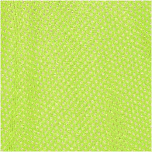 Sas Sports Football Bibs Set Of 12 - 100% Polyester Mesh Fabric, 28 X 25 X 12 Cm, Fluro Green, Lightweight Breathable Vests For Various Sports