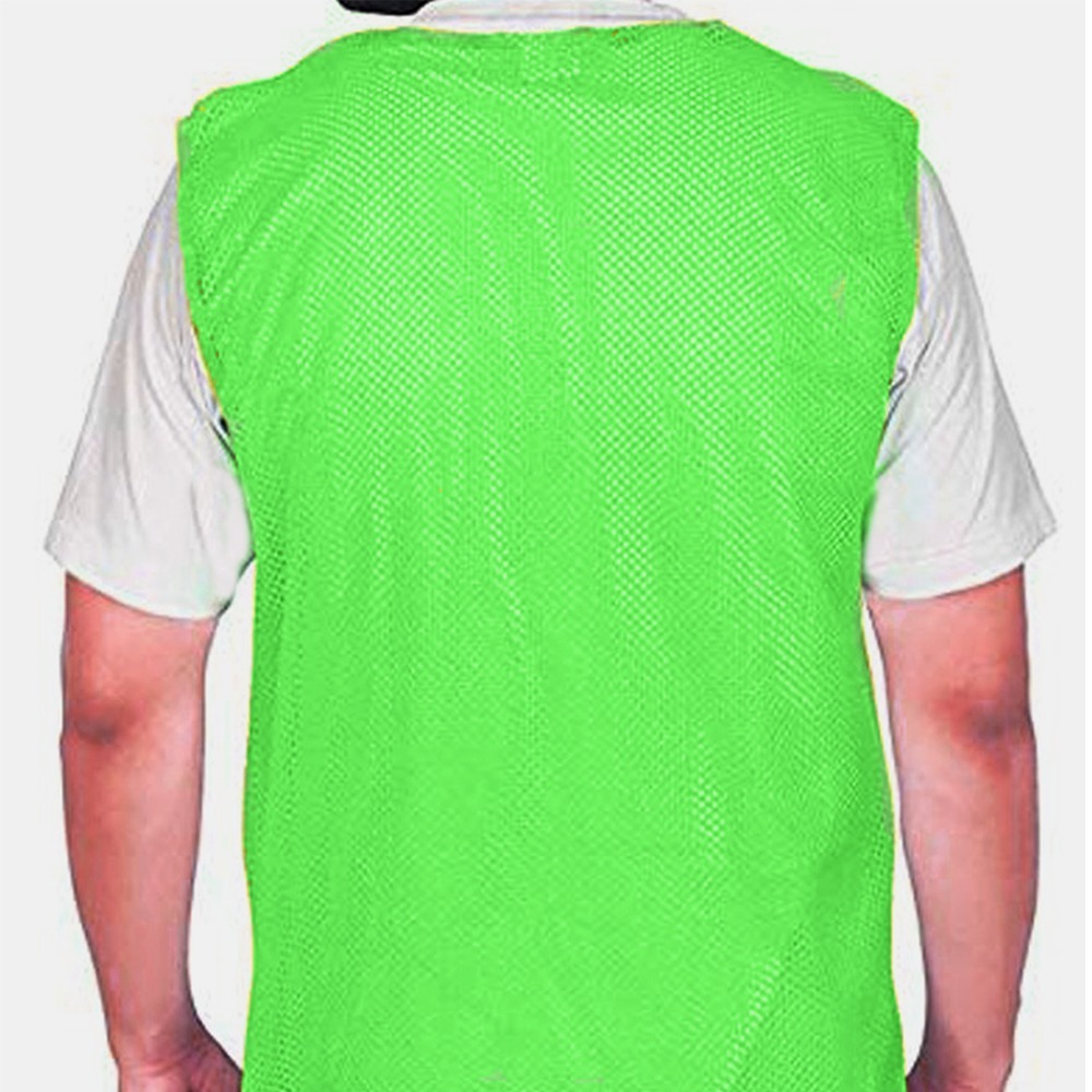 Sas Sports Football Bibs Green Set Of 6 (Xl) - Polyester Mesh 28x5x25 Cm | Lightweight Breathable Waterproof Scrimmage Vests