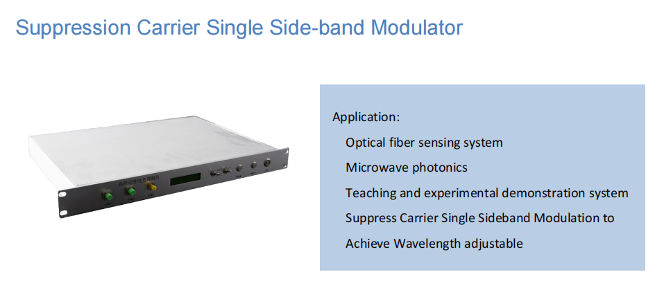 Rof Electro-optic Modulation Instrument 1550nm Suppression Carrier Single Side-band Modulator Ssb Modulator - Application: Industrial